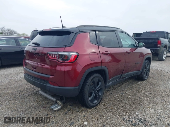 2021 Jeep Compass Altitude with VIN 3C4NJDBB6MT530958, listed as a IAAI auction lot 42017387 with 68,023 mi miles and . Bid and sale history available at DreamBid. Image 4.