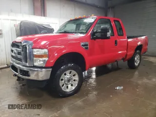 2008 Ford Super Duty F-250 SRW XL with VIN 1FTSX21508EE58243, listed as a Copart auction lot 51253655 with 122,538 mi miles and Salvage Title. Bid and sale history available at carsss.com. Image 1.