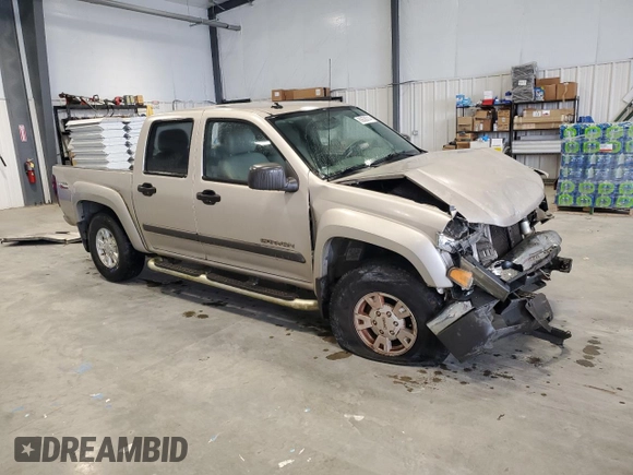 2004 GMC Canyon 1SB SLE Z85 with VIN 1GTDT136248121067, listed as a Copart auction lot 80638214 with 135,436 mi miles and Salvage Title. Bid and sale history available at carsss.com. Image 4.
