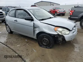 2007 Hyundai Accent GS with VIN KMHCM36C17U041160, listed as a Copart auction lot 45199895 with 225,096 mi miles and Non Repairable. Bid and sale history available at carsss.com. Image 4.