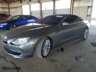2012 BMW 6 Series 640i with VIN WBALW7C5XCDX58126, listed as a Copart auction lot 46287855 with 154,413 mi miles and Clean Title. Bid and sale history available at carsss.com. Image 1.
