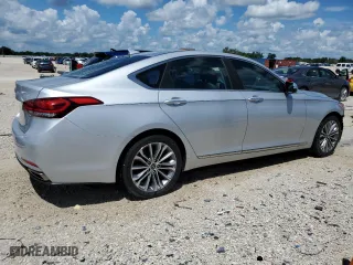 2017 Genesis G80 3.8L with VIN KMHGN4JE9HU177552, listed as a Copart auction lot 68233884 with 72,861 mi miles and Salvage Title. Bid and sale history available at carsss.com. Image 3.