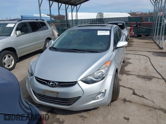 2013 Hyundai Elantra Limited with VIN 5NPDH4AE2DH191473, listed as a IAAI auction lot 41856481 with 54,705 mi miles and . Bid and sale history available at DreamBid. Image 12.