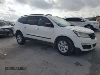 2015 Chevrolet Traverse LS z VIN 1GNKRFKD5FJ149287, wystawiony jako Copart lot #58641485 z przebiegiem 154 681 mil mil oraz Szkoda całkowita • Salvage title. Historia ofert i sprzedaży dostępna na DreamBid. Obrazek 4.