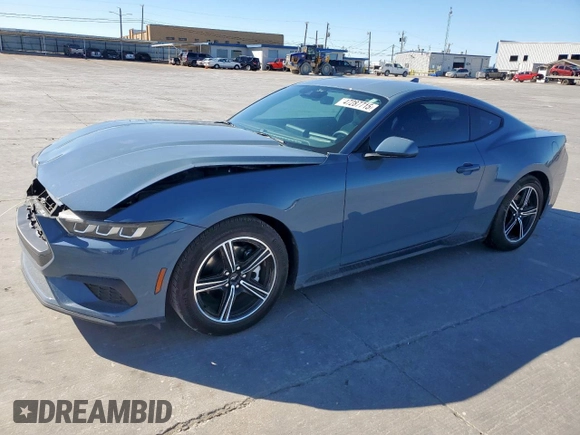 2024 Ford Mustang EcoBoost with VIN 1FA6P8TH3R5137767, listed as a Copart auction lot 47287715 with 10,448 mi miles and Salvage Title. Bid and sale history available at DreamBid. Image 1.