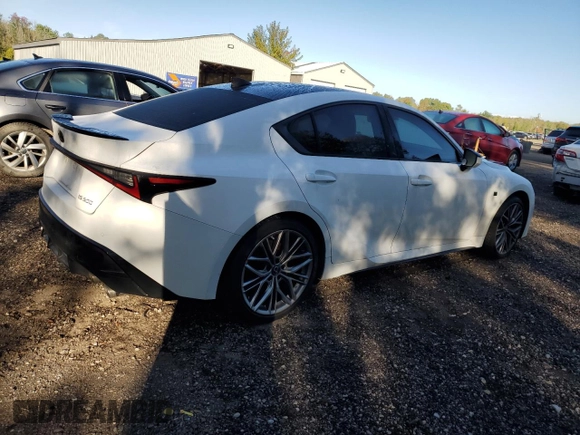2022 Lexus IS 500 F Sport Performance with VIN JTHAP1D20N5001997, listed as a Copart auction lot 73356284 with 27,321 mi miles and Non repairable. Bid and sale history available at DreamBid. Image 3.