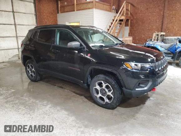 2022 Jeep Compass Trailhawk с VIN 3C4NJDDB5NT192208, выставлен на аукционе Copart как лот 55771715 с пробегом 30 291 миль миль и Списание • Salvage title. История ставок и продаж доступна на DreamBid. Изображение 4.