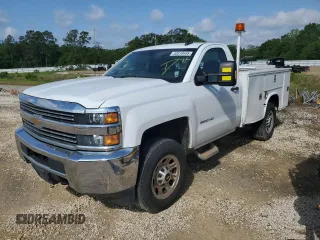 2016 Chevrolet Silverado 3500HD Work Truck z VIN 1GB3CYCGXGZ276157, wystawiony jako Copart lot #56558135 z przebiegiem 112 393 mil mil oraz Czysty tytuł • Clean title. Historia ofert i sprzedaży dostępna na DreamBid. Obrazek 1.