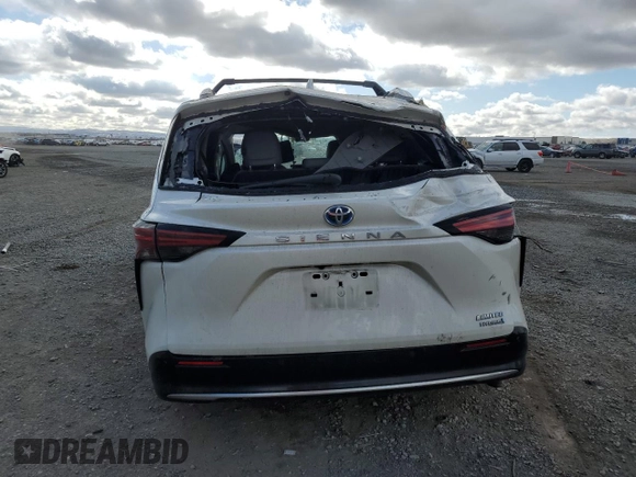 2021 Toyota Sienna Limited with VIN 5TDZRKEC0MS050234, listed as a Copart auction lot 44274465 with 71,644 mi miles and Salvage Title. Bid and sale history available at carsss.com. Image 6.