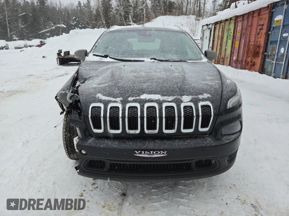 2015 Jeep Cherokee Sport with VIN 1C4PJMAB1FW609087, listed as a Copart auction lot 42592075 with 123,093 mi miles and Salvage Title. Bid and sale history available at carsss.com. Image 5.