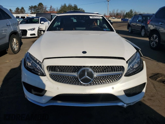 2018 Mercedes-Benz C 300 with VIN WDDWK4KB0JF622077, listed as a Copart auction lot 38075154 with 58,696 mi miles and Salvage title. Bid and sale history available at DreamBid. Image 5.