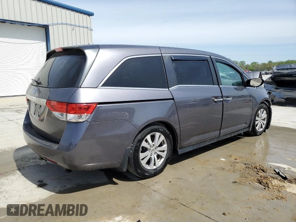 2015 Honda Odyssey EX-L z VIN 5FNRL5H69FB066576, wystawiony jako Copart lot #53834915 z przebiegiem 145 113 mil mil oraz Szkoda całkowita • Salvage title. Historia ofert i sprzedaży dostępna na DreamBid. Obrazek 3.