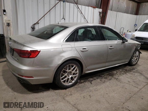 2017 Audi A4 Prestige with VIN WAUFNAF49HN070099, listed as a Copart auction lot 46191475 with 43,538 mi miles and Salvage Title. Bid and sale history available at carsss.com. Image 3.