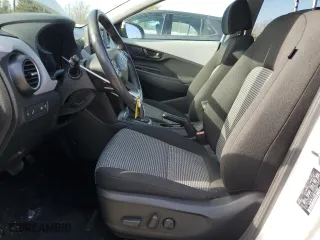 2021 Hyundai Kona SEL Plus with VIN KM8K6CAA1MU743664, listed as a Copart auction lot 46178635 with 80,343 mi miles and Salvage Title. Bid and sale history available at carsss.com. Image 7.