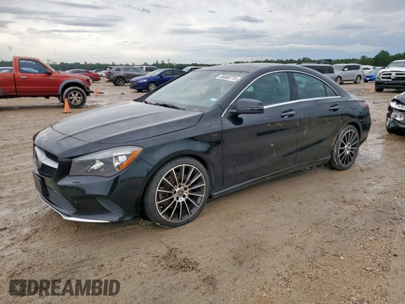 2019 Mercedes-Benz CLA 250 with VIN WDDSJ4GB6KN762832, listed as a Copart auction lot 58600715 with 52,375 mi miles and Salvage title. Bid and sale history available at DreamBid. Image 1.