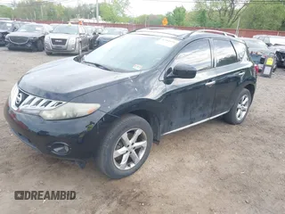2009 Nissan Murano S with VIN JN8AZ18W19W205964, listed as a IAAI auction lot 42161698 with 154,503 mi miles and . Bid and sale history available at carsss.com. Image 2.