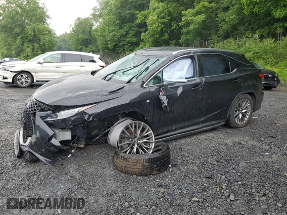 2022 Lexus RX 350 F Sport with VIN 2T2YZMDA6NC322346, listed as a Copart auction lot 61393195 with 54,576 mi miles and Salvage title. Bid and sale history available at DreamBid. Image 1.