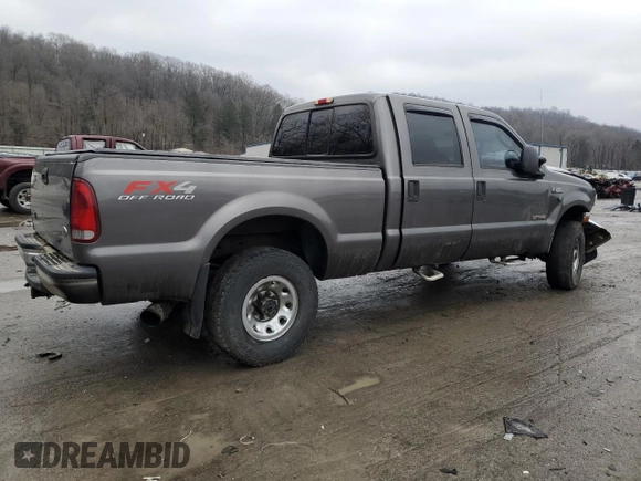 2004 Ford F-250 XL with VIN 1FTNW21P64EA89240, listed as a Copart auction lot 46856505 with 223,525 mi miles and Salvage title. Bid and sale history available at DreamBid. Image 3.