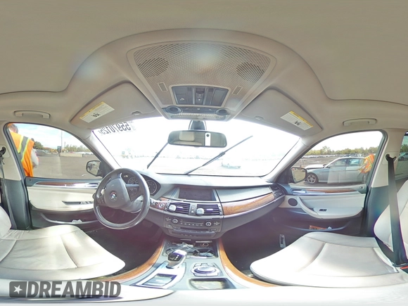 2012 BMW X5 35i with VIN 5UXZV4C56CL754643, listed as a Copart auction lot 55970125 with 150,584 mi miles and Salvage title. Bid and sale history available at DreamBid. Image 14.