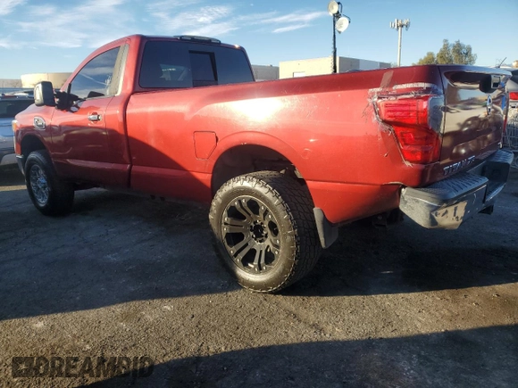 2017 Nissan Titan with VIN 1N6BA1R98HN519726, listed as a Copart auction lot 41505795 with 152,574 mi miles and Clean title. Bid and sale history available at DreamBid. Image 2.