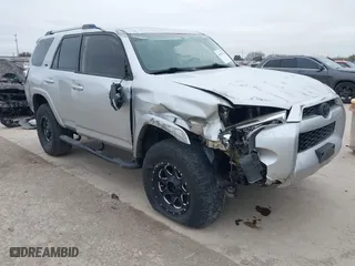 2019 Toyota 4Runner SR5 with VIN JTEZU5JRXK5206675, listed as a IAAI auction lot 41285714 with 75,597 mi miles. Bid and sale history available at carsss.com. Image 1.