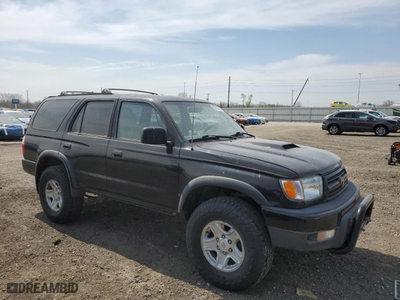 1999 Toyota 4Runner SR5 with VIN JT3HN86R9X0229736, listed as a Copart auction lot 52716725 with 161,121 mi miles and Clean Title. Bid and sale history available at carsss.com. Image 4.