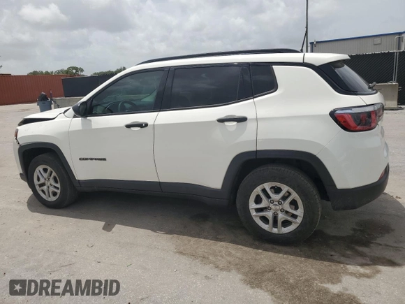 2018 Jeep Compass Sport with VIN 3C4NJCAB1JT461958, listed as a Copart auction lot 59567105 with 181,632 mi miles and Salvage title. Bid and sale history available at DreamBid. Image 2.