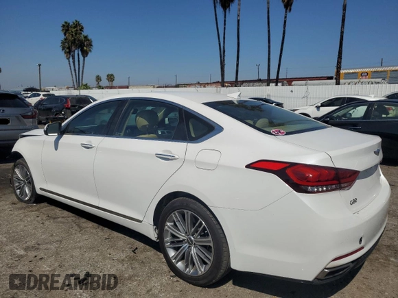 2020 Genesis G80 3.8L with VIN KMTFN4JE6LU337140, listed as a Copart auction lot 72783574 with 36,225 mi miles and Salvage Title. Bid and sale history available at carsss.com. Image 2.