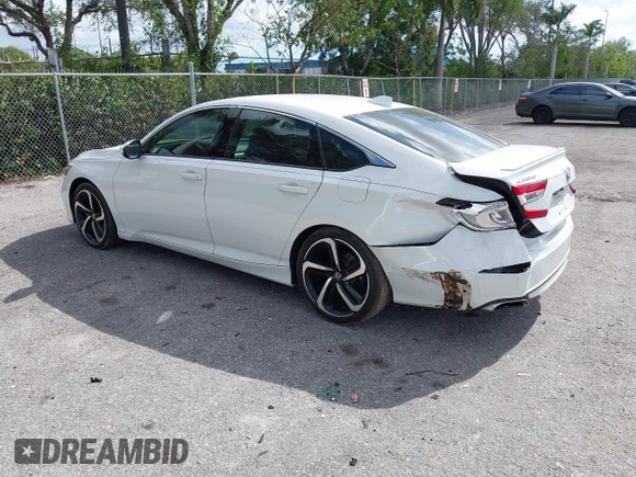 2019 Honda Accord Sport with VIN 1HGCV1F33KA113896, listed as a IAAI auction lot 41961776 with 92,248 mi miles and . Bid and sale history available at DreamBid. Image 3.