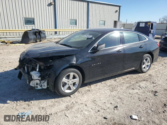 2022 Chevrolet Malibu LS with VIN 1G1ZB5ST5NF191756, listed as a Copart auction lot 47164355 with 23,802 mi miles and Salvage Title. Bid and sale history available at DreamBid. Image 1.