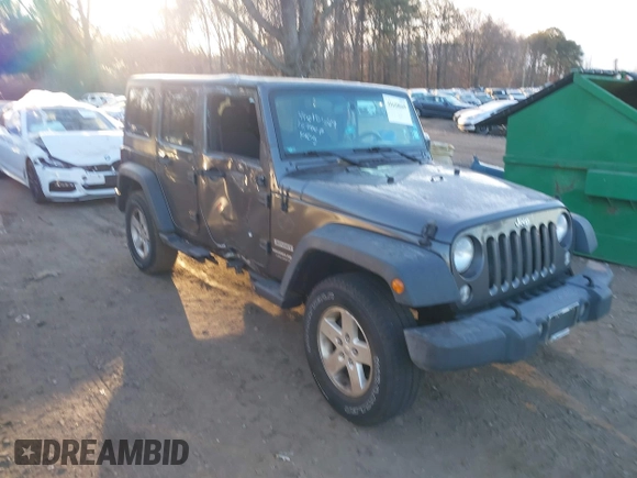 2018 Jeep Wrangler JK Unlimited Sport with VIN 1C4BJWDG2JL810424, listed as a IAAI auction lot 41610669 with 73,830 mi miles. Bid and sale history available at carsss.com. Image 1.