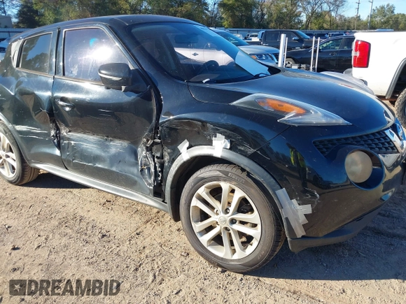 2015 Nissan Juke S with VIN JN8AF5MR5FT509408, listed as a IAAI auction lot 40839984 with 205,528 mi miles. Bid and sale history available at carsss.com. Image 6.