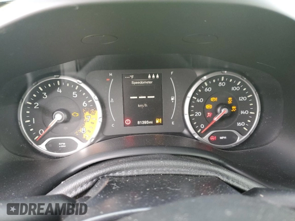 2017 Jeep Renegade Sport with VIN ZACCJBAB5HPE58712, listed as a Copart auction lot 59289025 with 81,393 mi miles and Salvage title. Bid and sale history available at DreamBid. Image 9.