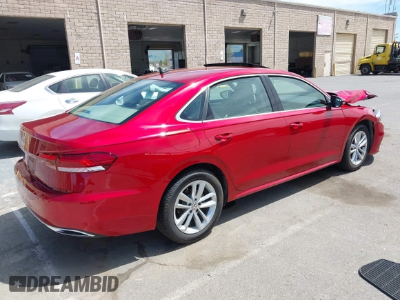 2020 Volkswagen Passat SE with VIN 1VWWA7A38LC003088, listed as a IAAI auction lot 42014412 with 47,522 mi miles and . Bid and sale history available at DreamBid. Image 4.