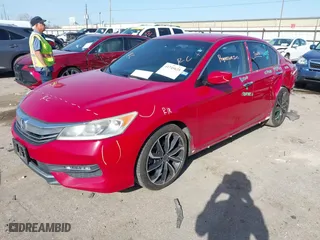 2016 Honda Accord Sedan Sport with VIN 1HGCR2F57GA166507, listed as a IAAI auction lot 41745635 with 127,884 mi miles. Bid and sale history available at carsss.com. Image 18.