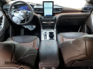 2022 Ford Explorer King Ranch with VIN 1FM5K7LC4NGC46302, listed as a Copart auction lot 49409195 with 33,300 mi miles and Salvage Title. Bid and sale history available at carsss.com. Image 8.