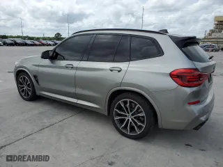 2020 BMW X3 M Competition with VIN 5YMTS0C02LLA57655, listed as a Copart auction lot 50796084 with 0 mi miles and Salvage Title. Bid and sale history available at carsss.com. Image 2.