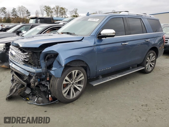 2020 Ford Expedition Platinum с VIN 1FMJU1LT6LEA09759, выставлен на аукционе Copart как лот 81695744 с пробегом 74 387 миль миль и Списание • Salvage title. История ставок и продаж доступна на DreamBid. Изображение 1.