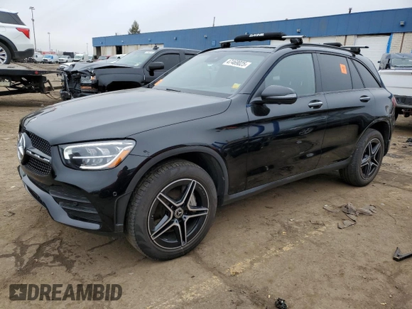 2022 Mercedes-Benz GLC 300 with VIN W1N0G8EB5NV331163, listed as a Copart auction lot 47469025 with 43,404 mi miles and Salvage Title. Bid and sale history available at DreamBid. Image 1.