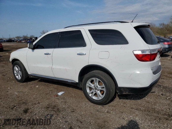 2013 Dodge Durango Crew with VIN 1C4RDJDG2DC699113, listed as a Copart auction lot 53375805 with 183,679 mi miles and Salvage title. Bid and sale history available at DreamBid. Image 2.