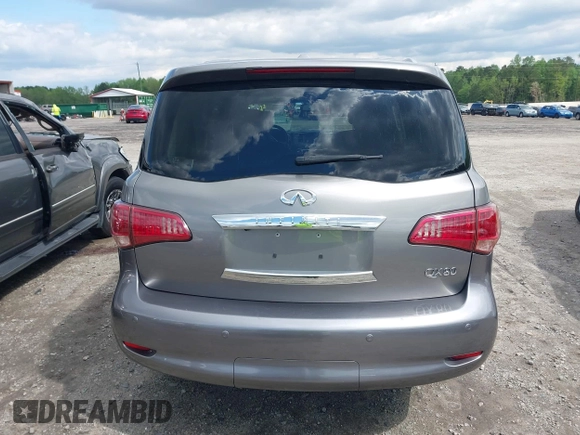 2014 Infiniti QX80 with VIN JN8AZ2NE0E9069465, listed as a IAAI auction lot 41967613 with 112,004 mi miles. Bid and sale history available at carsss.com. Image 17.