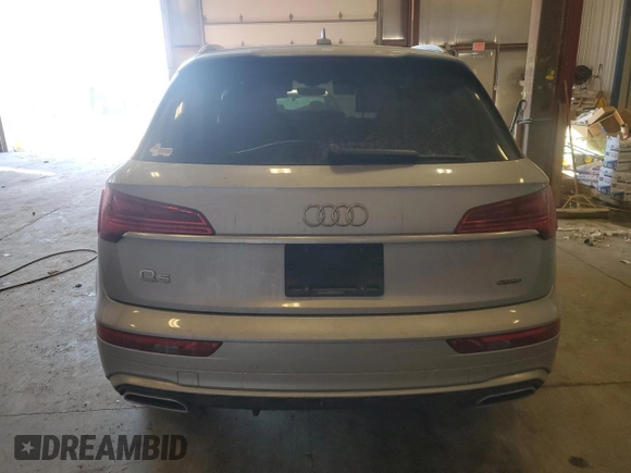 2022 Audi Q5 S line Prestige with VIN WA1FAAFY4N2109061, listed as a Copart auction lot 88315175 with 0 mi miles and Non Repairable. Bid and sale history available at carsss.com. Image 6.