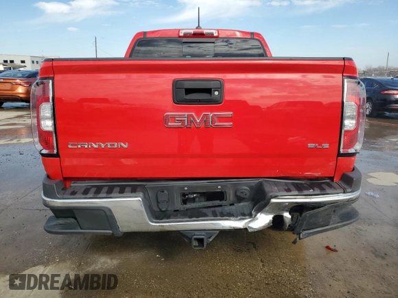 2017 GMC Canyon 2WD SLE with VIN 1GTG5CEN5H1244268, listed as a Copart auction lot 42705395 with 76,794 mi miles and Salvage Title. Bid and sale history available at carsss.com. Image 6.