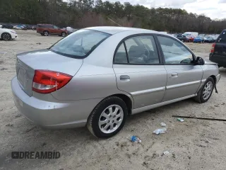 2003 Kia Rio with VIN KNADC125936232909, listed as a Copart auction lot 48291085 with 47,449 mi miles and Salvage Title. Bid and sale history available at carsss.com. Image 3.