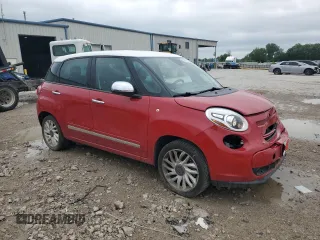 2014 FIAT 500L Lounge with VIN ZFBCFACH6EZ029513, listed as a Copart auction lot 57478605 with 105,824 mi miles and Salvage title. Bid and sale history available at DreamBid. Image 4.