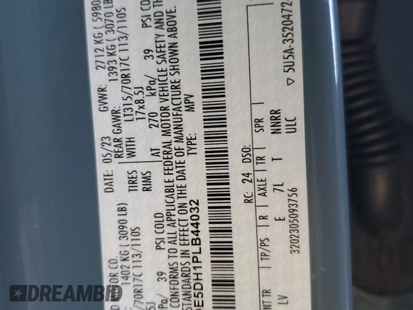 2023 Ford Bronco z VIN 1FMDE5DH1PLB44032, wystawiony jako Copart lot #51039155 z przebiegiem 14 668 mil mil oraz Nie do naprawy • Non repairable. Historia ofert i sprzedaży dostępna na DreamBid. Obrazek 13.
