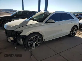 2022 Audi Q8 Prestige z VIN WA1CVBF14ND006792, wystawiony jako Copart lot #79069794 z przebiegiem 90 264 mil mil oraz Szkoda całkowita • Salvage title. Historia ofert i sprzedaży dostępna na DreamBid. Obrazek 1.