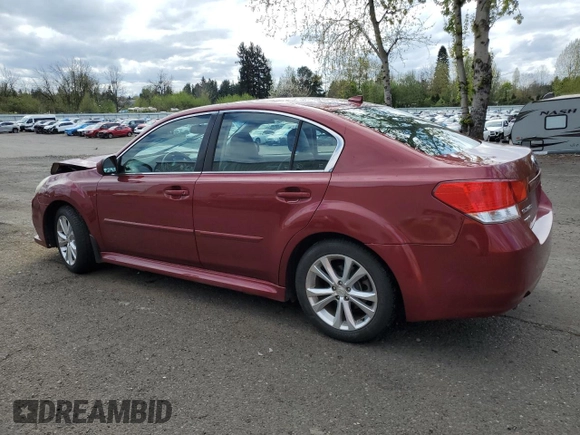 2014 Subaru Legacy Limited with VIN 4S3BMBM67E3028391, listed as a Copart auction lot 52899815 with 77,608 mi miles and Salvage title. Bid and sale history available at DreamBid. Image 2.