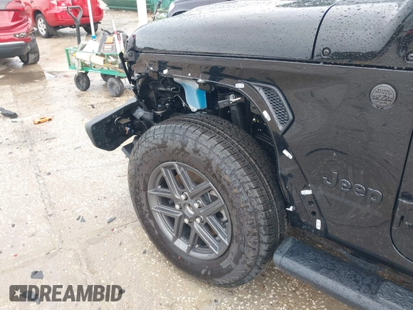 2025 Jeep Wrangler Sport S with VIN 1C4PJXDG9SW559915, listed as a IAAI auction lot 42653116 with 1,730 mi miles and . Bid and sale history available at DreamBid. Image 18.