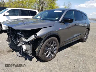 2024 Acura MDX w/A-Spec Package with VIN 5J8YE1H04RL019730, listed as a Copart auction lot 54121595 with 14,508 mi miles and Salvage title. Bid and sale history available at DreamBid. Image 1.